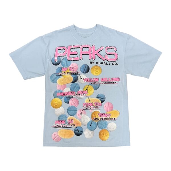 Asaali Perks sky Blue T-Shirt
